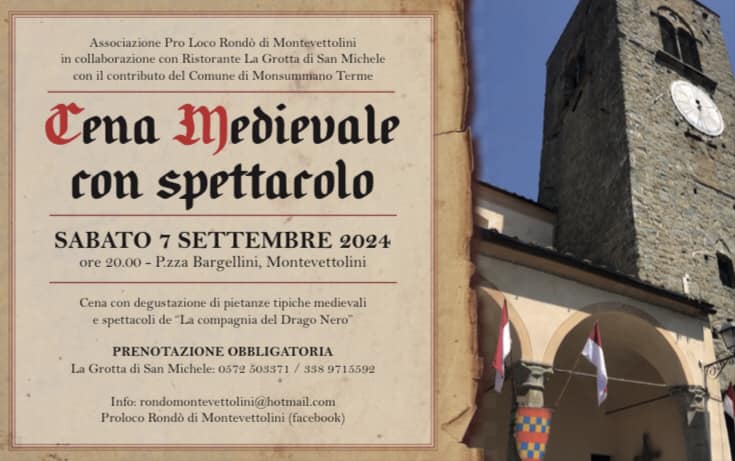 Locandina della Festa Medievale a Montevettolini
