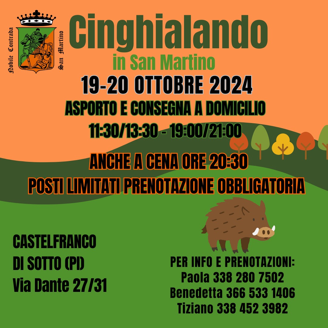 Locandina Cinghialando Castelfranco 