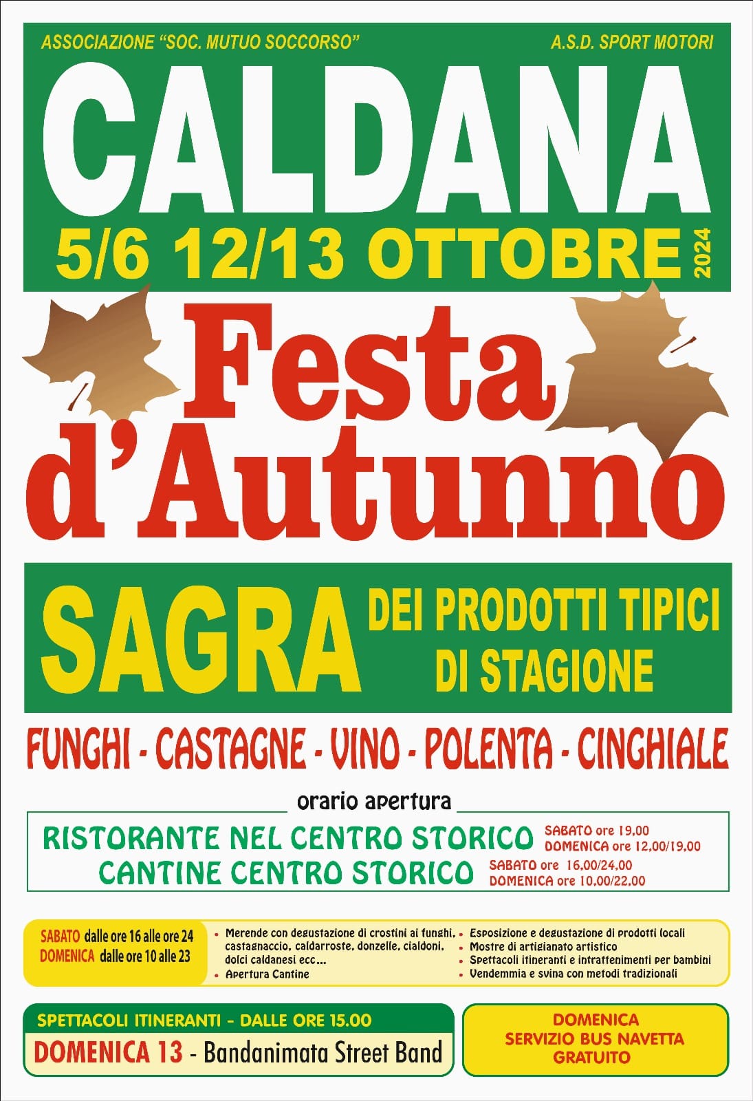 Locandina della Festa d'Autunno a Caldana