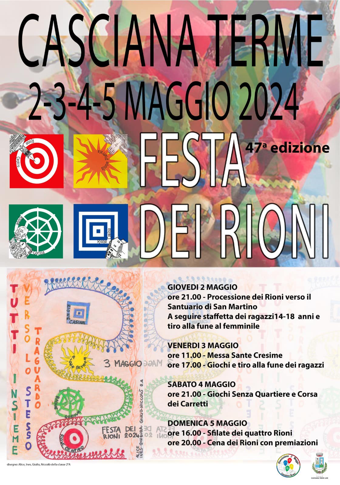 Locandina della Festa dei Rioni a Casciana Terme