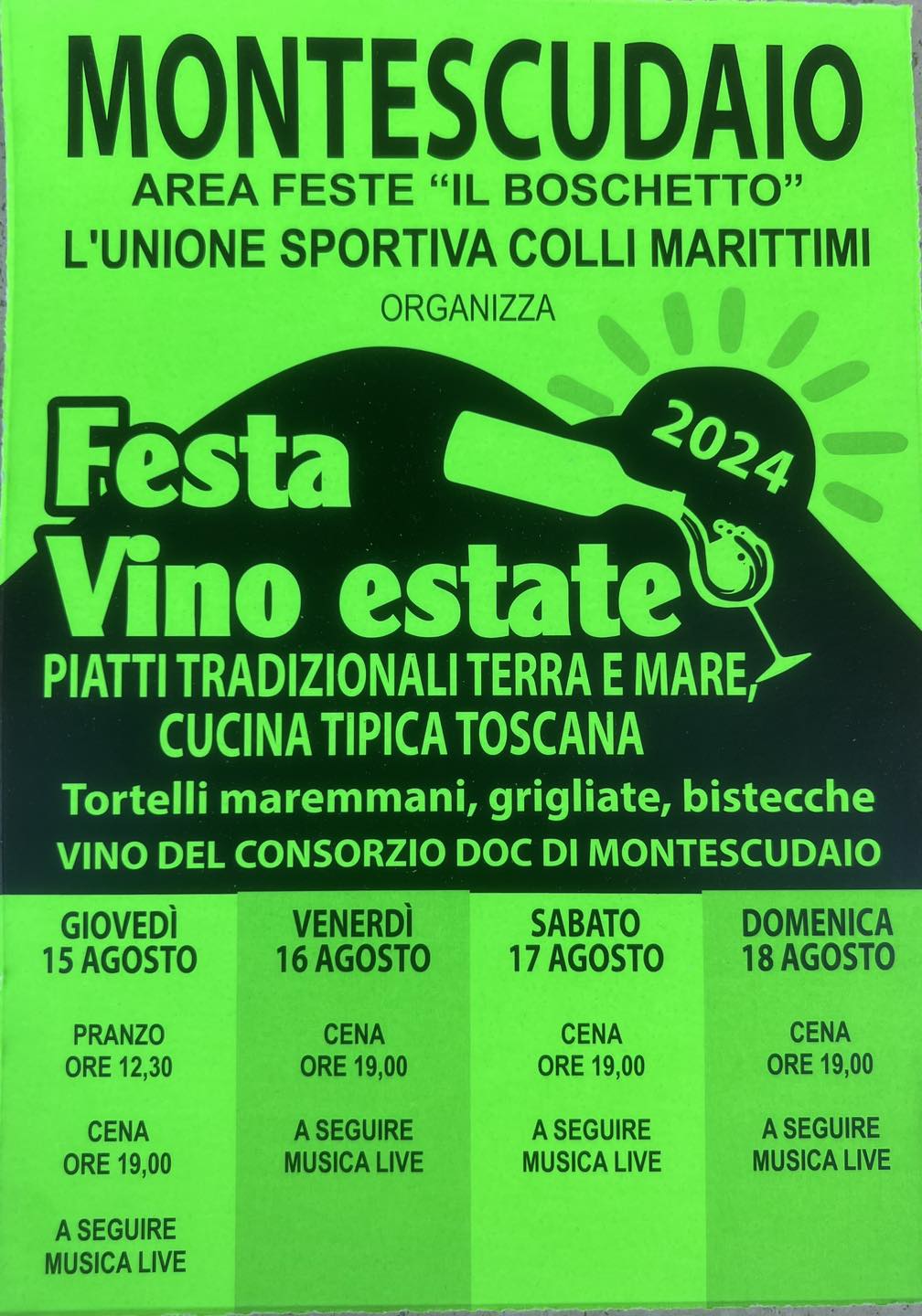 Festa del vino estate 
