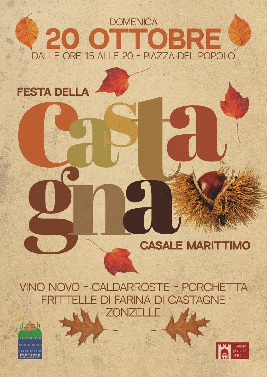 Locandina della Festa della Castagna a Casale Marittimo