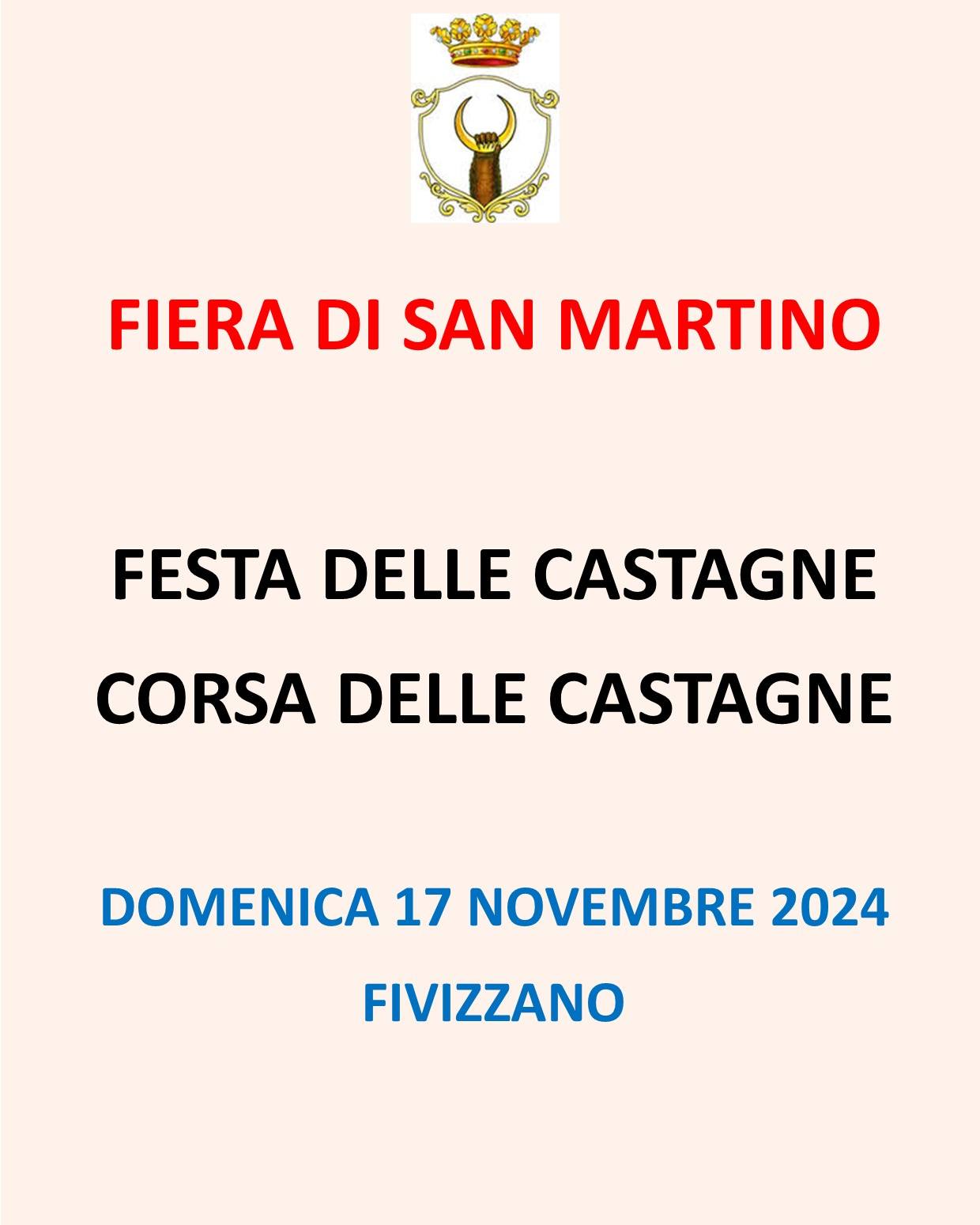 Locandina della Festa della Castagna a Fivizzano