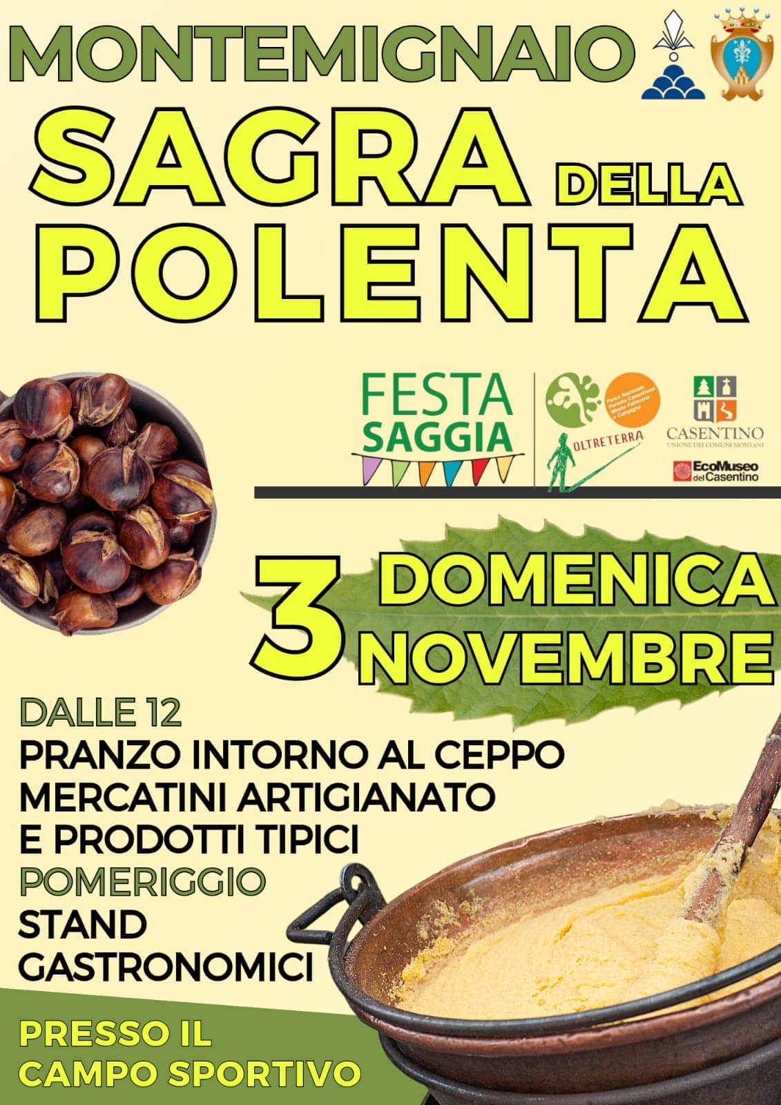 Locandina della Sagra della Polenta a Montemignaio