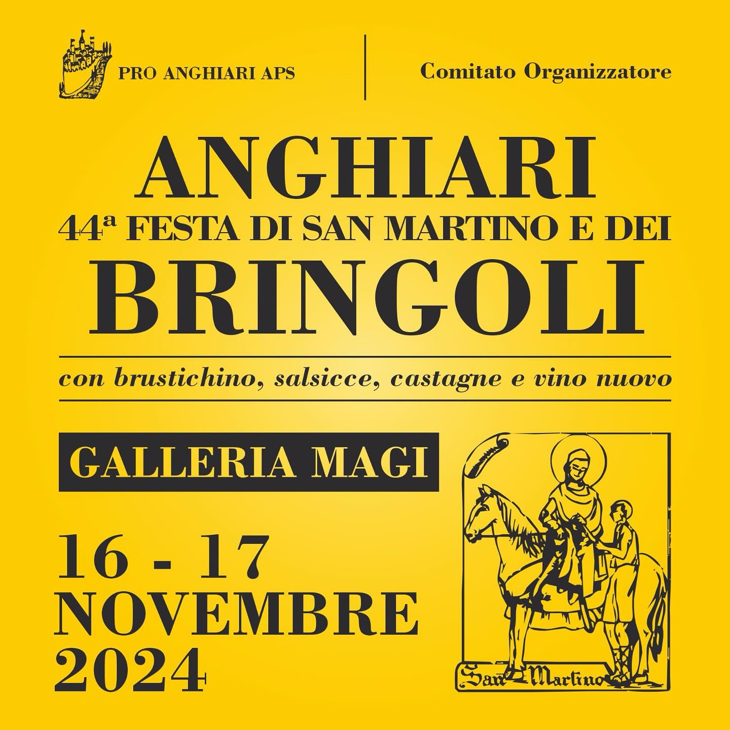 Locandina della Festa di San Martino e Bringoli ad Anghiari