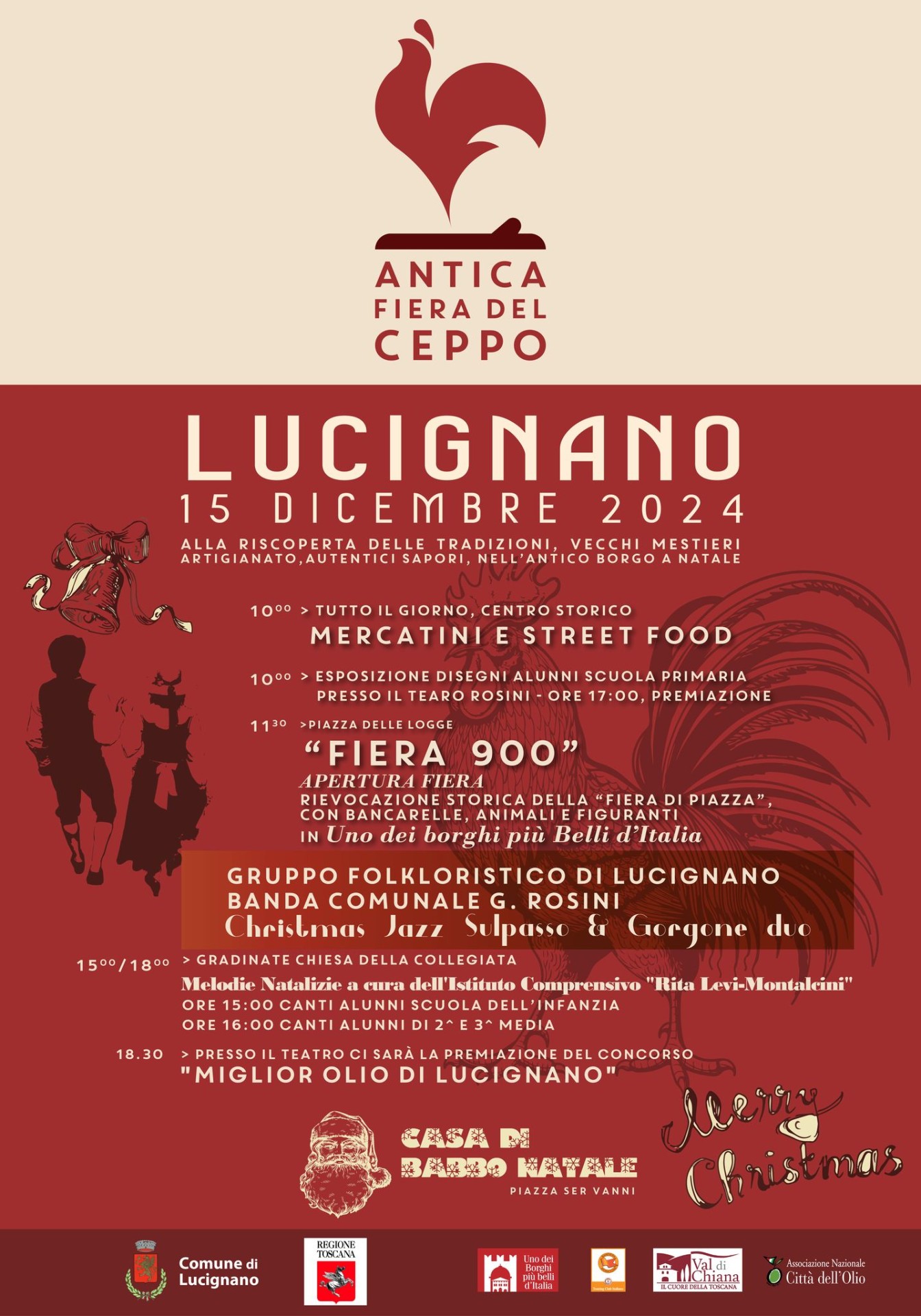 Locandina Fiera del Ceppo a Lucignano Arezzo