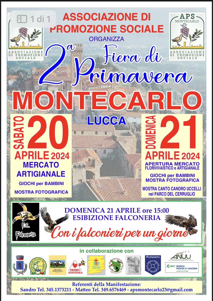 Locandina Festa di Primavera a Montecarlo 