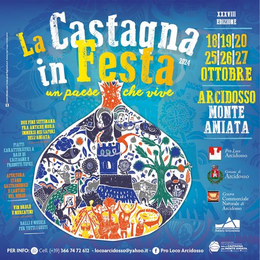 Locandina de La Castagna in Festa ad Arcidosso