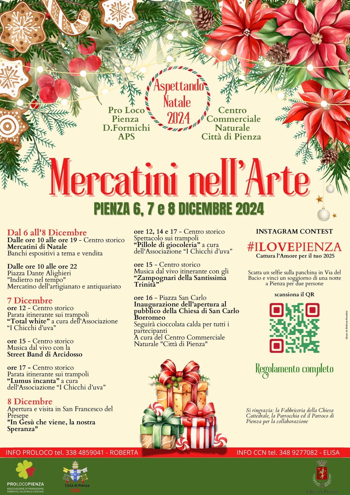Locandina di Mercatini nell'arte Pienza