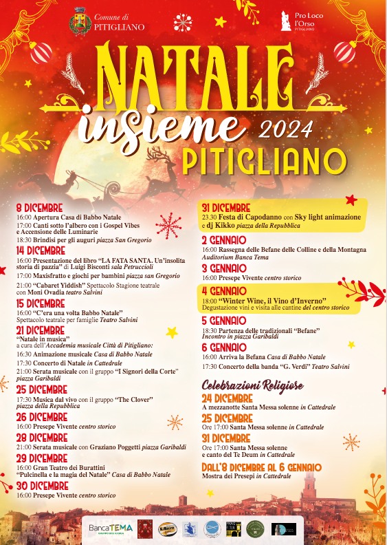 Locandina Natale Insieme a Pitigliano 