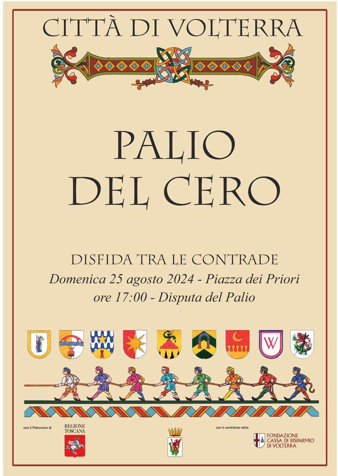 Locandina Palio del Cero a Volterra