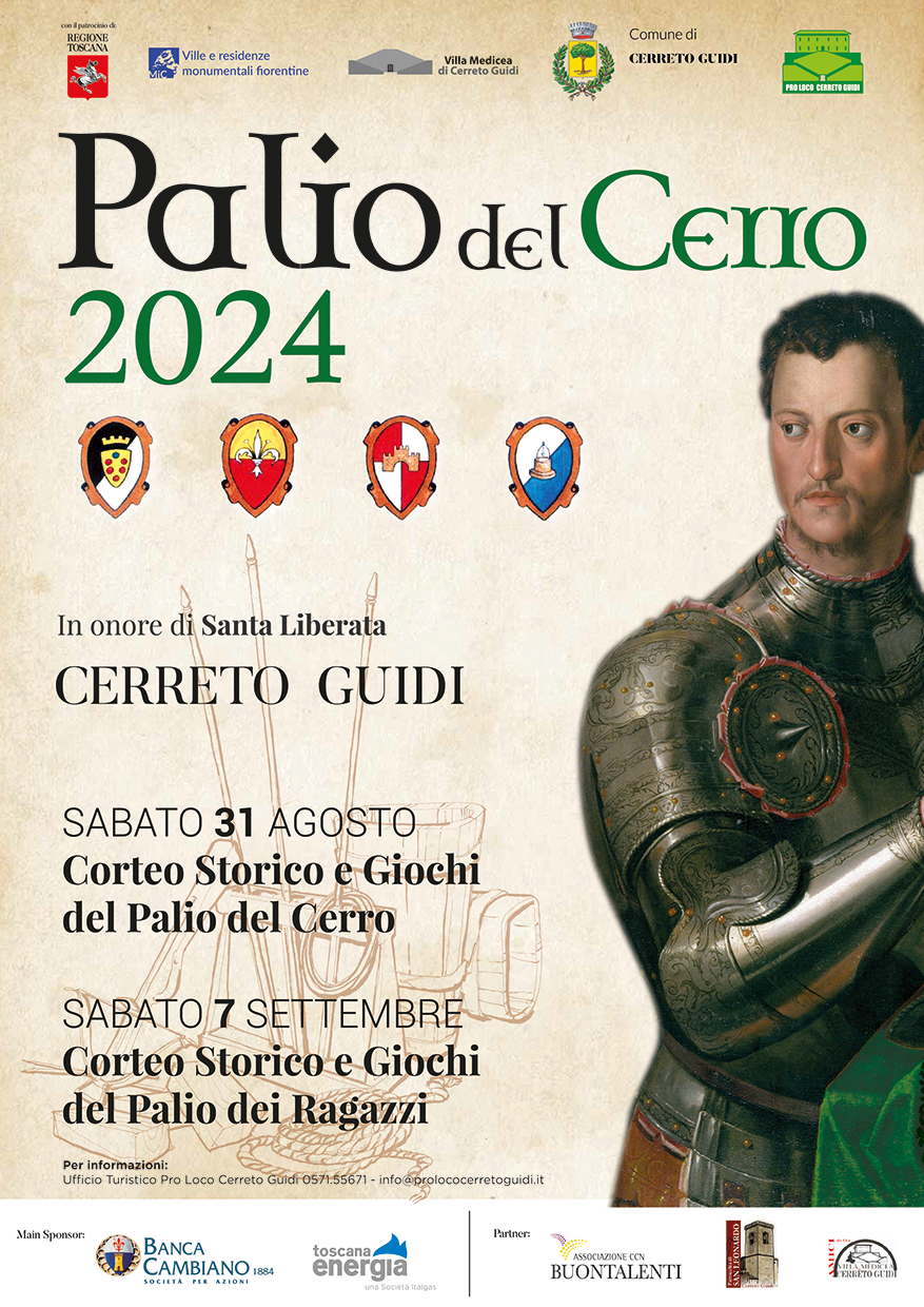 Locandina del Palio del Cerro a Cerreto Guidi
