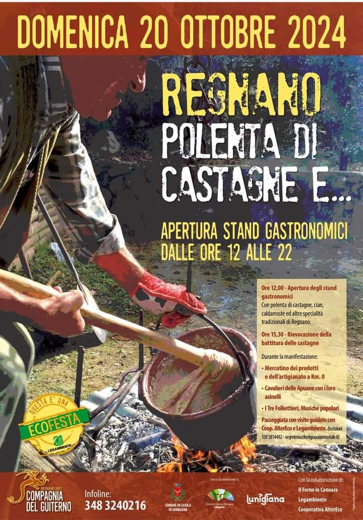 Locandina di Polenta di Castagne e... a Regnano