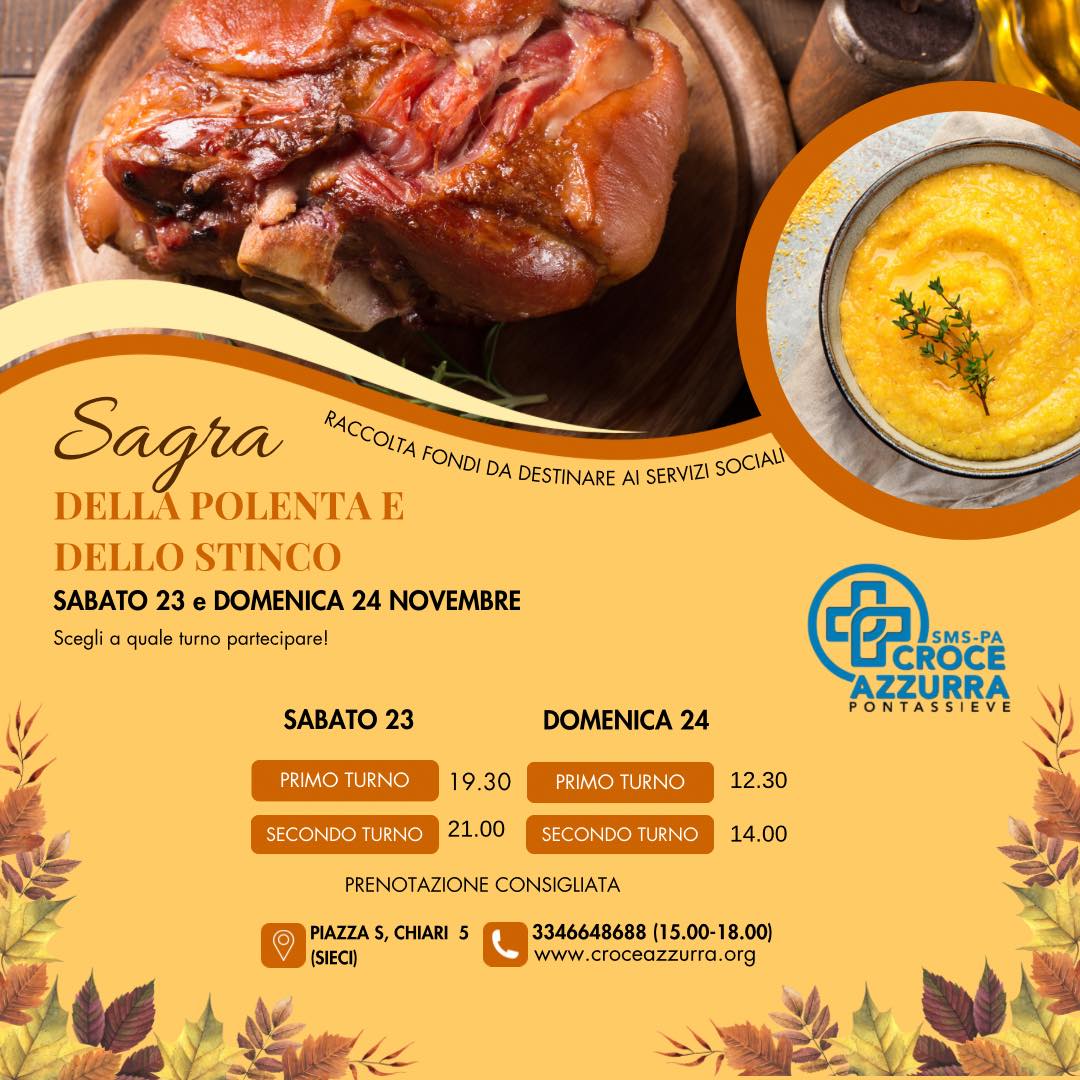 Locandina della Sagra della Polenta a Sieci