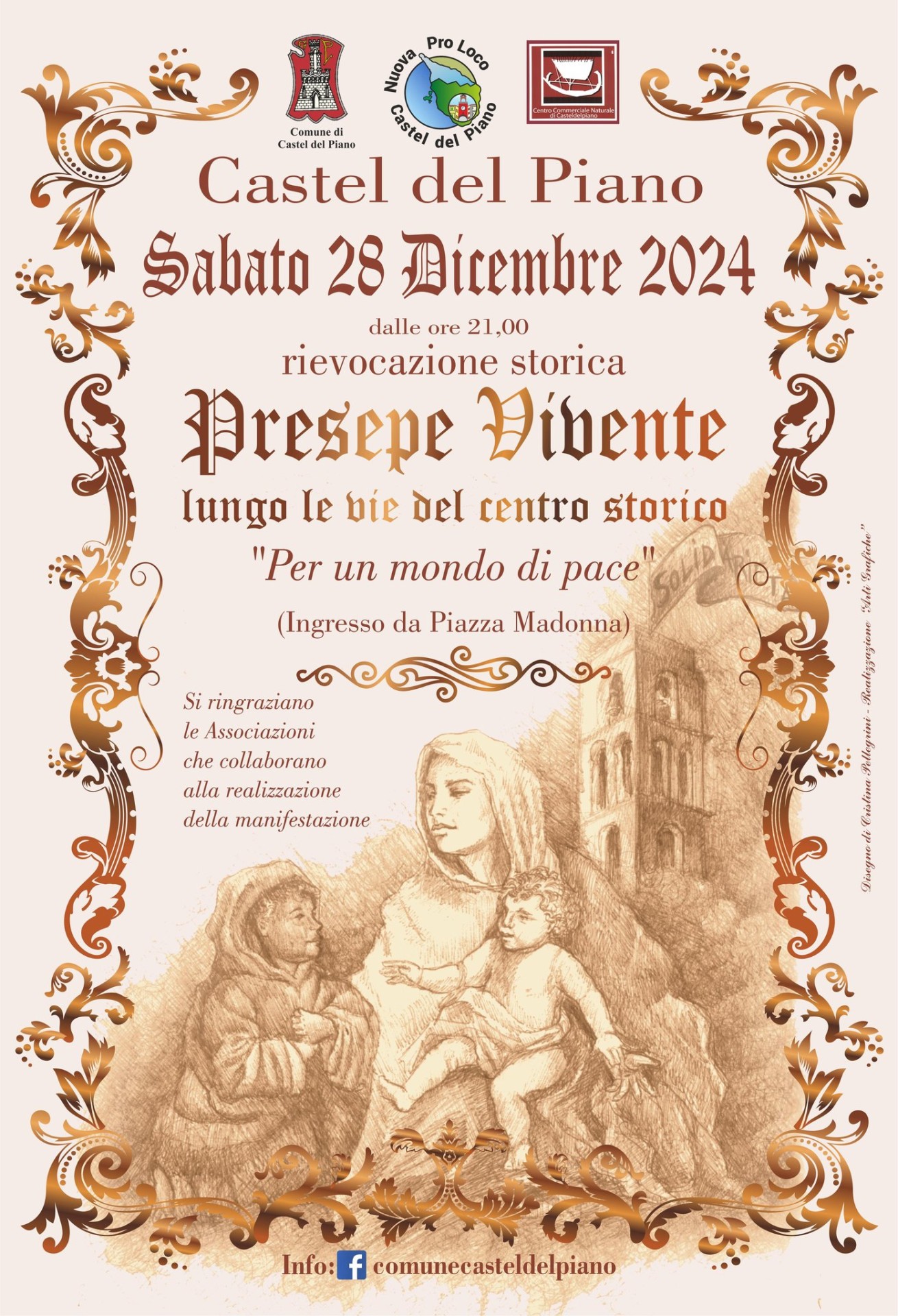 Locandina di Presepe vivente a Castel del Piano