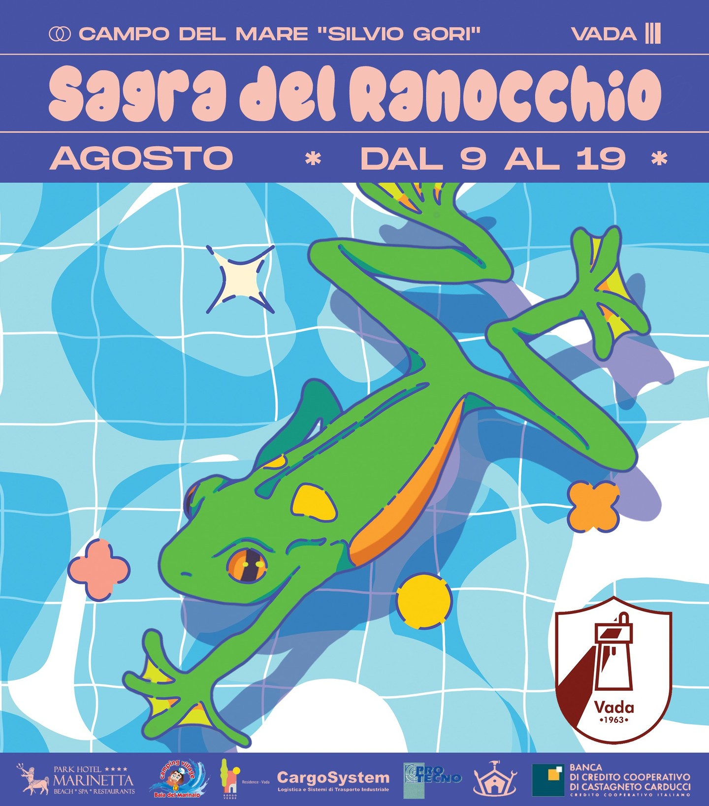 Locandina della Sagra del Ranocchio di Vada