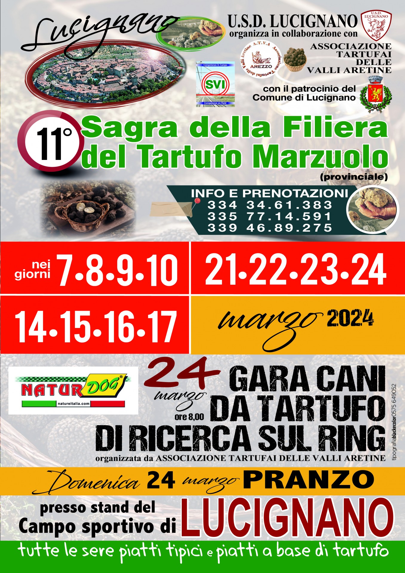 Sagra della filiera del tartufo marzuolo a Lucignano (AR)