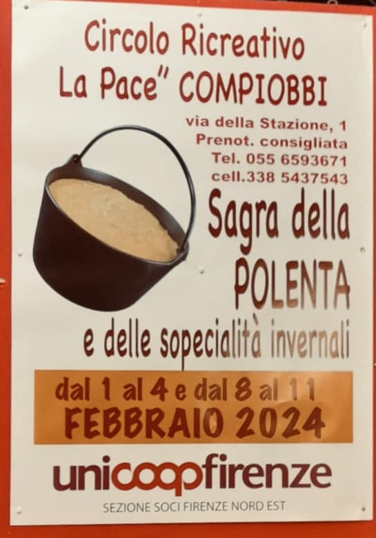 Locandina Sagra della Polenta a Compiobbi