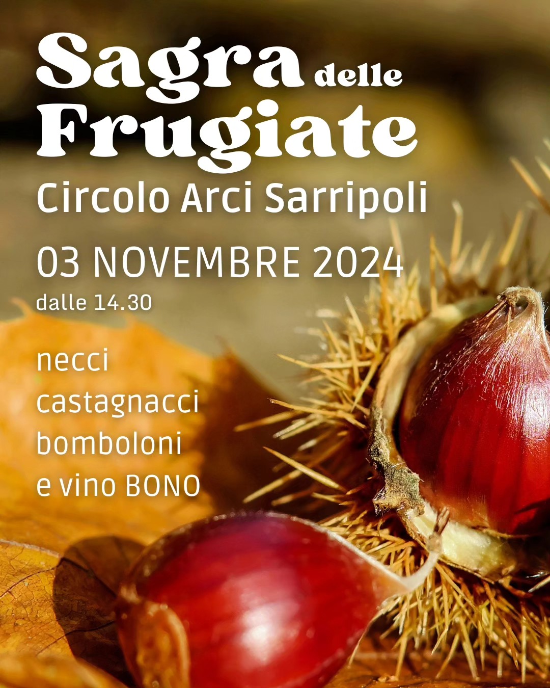 Locandina Sagra della Frugiata Sarripoli