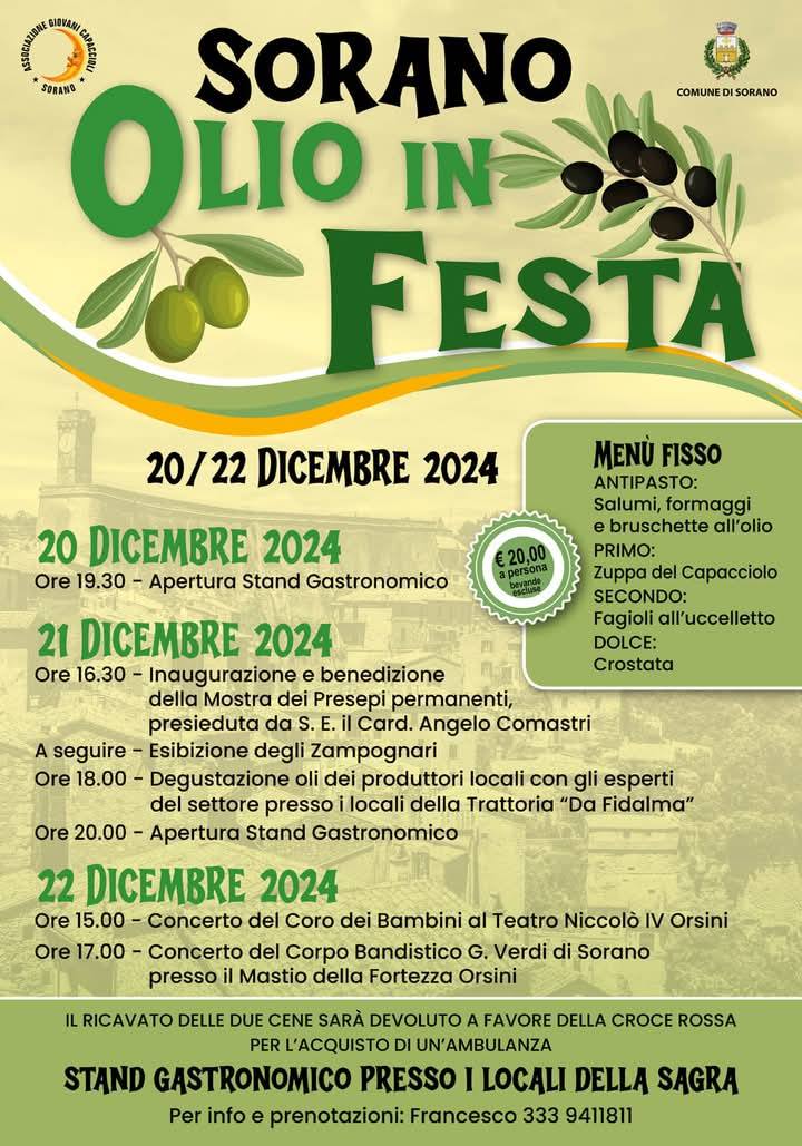 Locandina di Olio in festa a Sorano