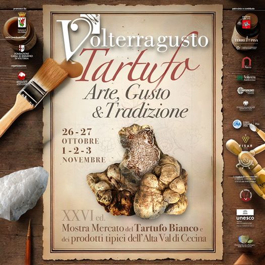 Locandina Volterragusto - Mostra Mercato del Tartufo Bianco e dei Prodotti Tipici dell'Alta Val di Cecina