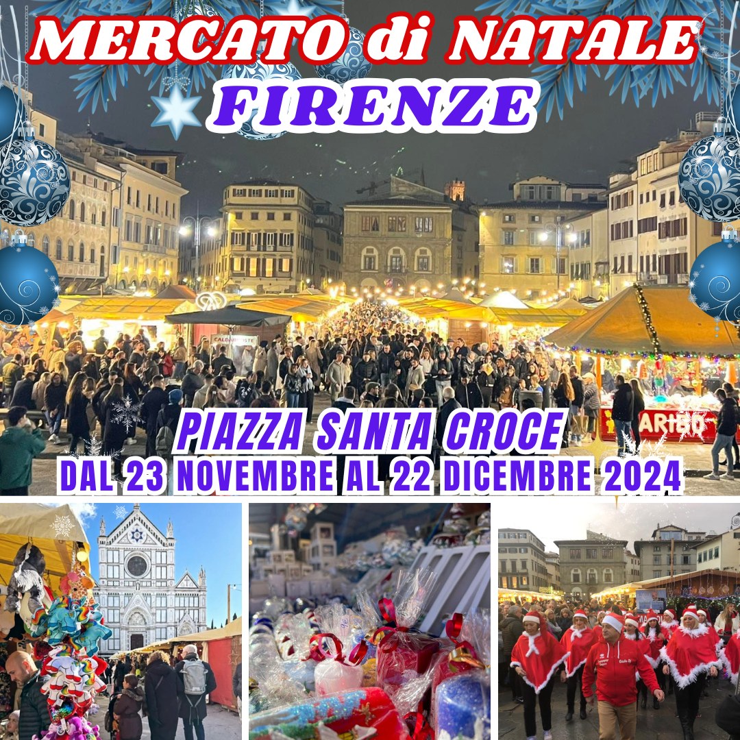 Locandina del Mercato di Natale a Firenze
