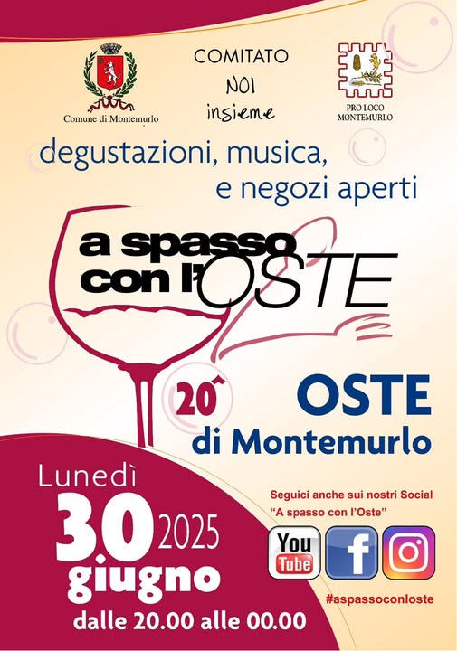 Locandina A Spasso con l'Oste a Montemurlo
