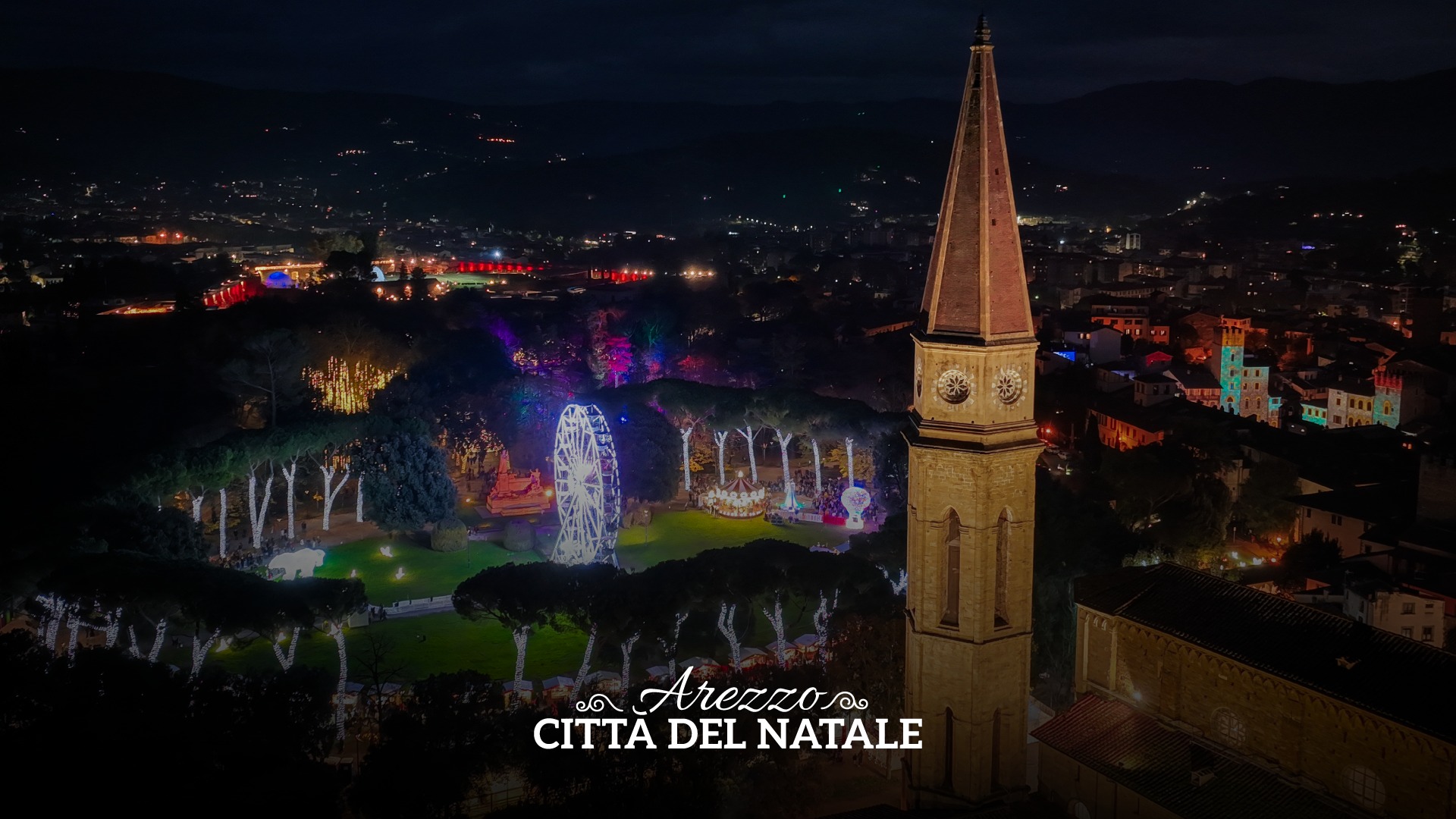 Locandina dei Mercatini di Natale ad Arezzo