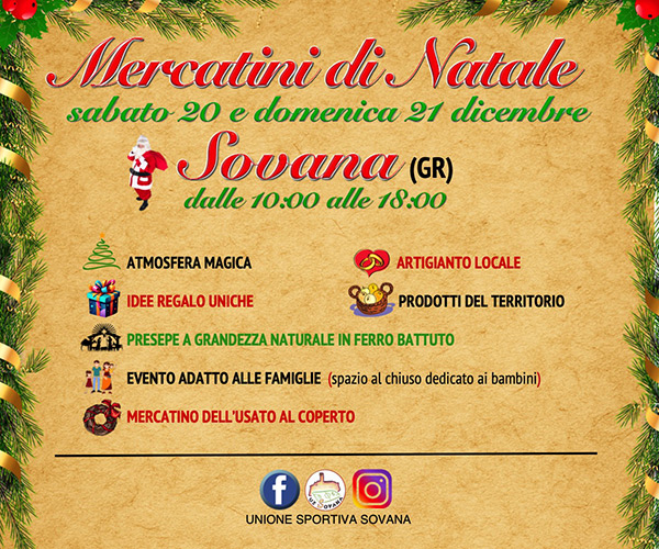 Mercatini di Natale a Sovana