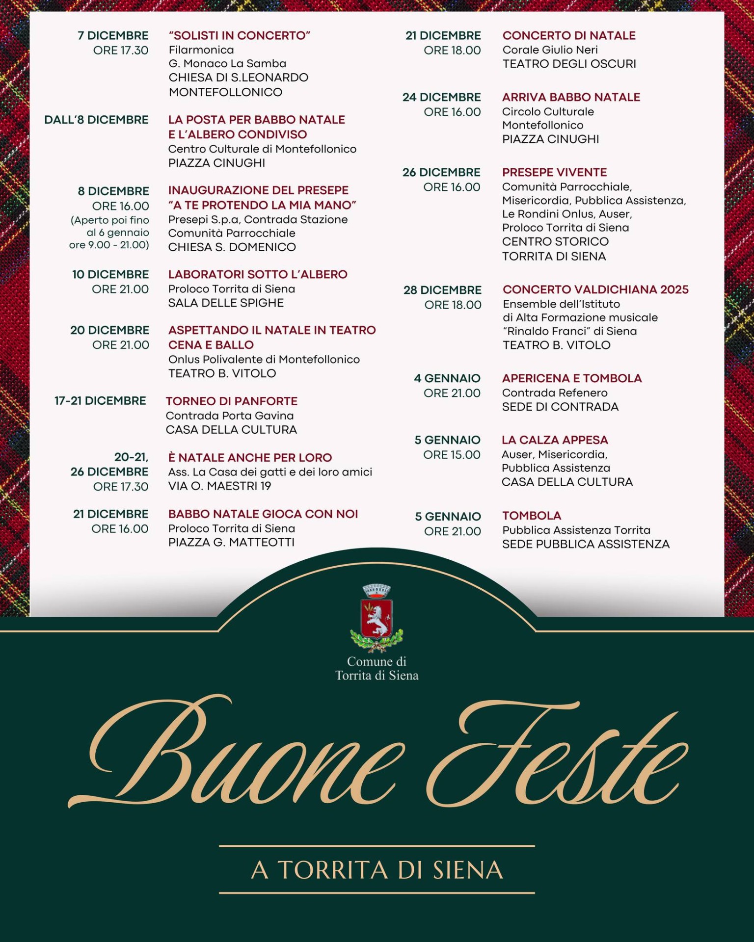 Buone Feste a Torrita di Siena