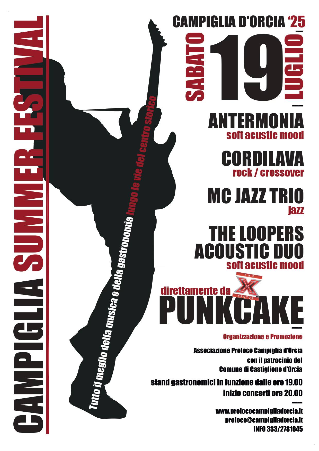 Locandina di Campiglia Summer Festival a Campiglia d’Orcia (Castiglione d’Orcia, SI)