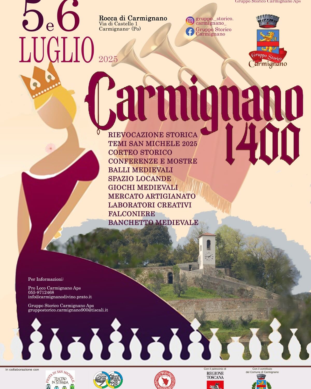 Locandina carmignano 1400