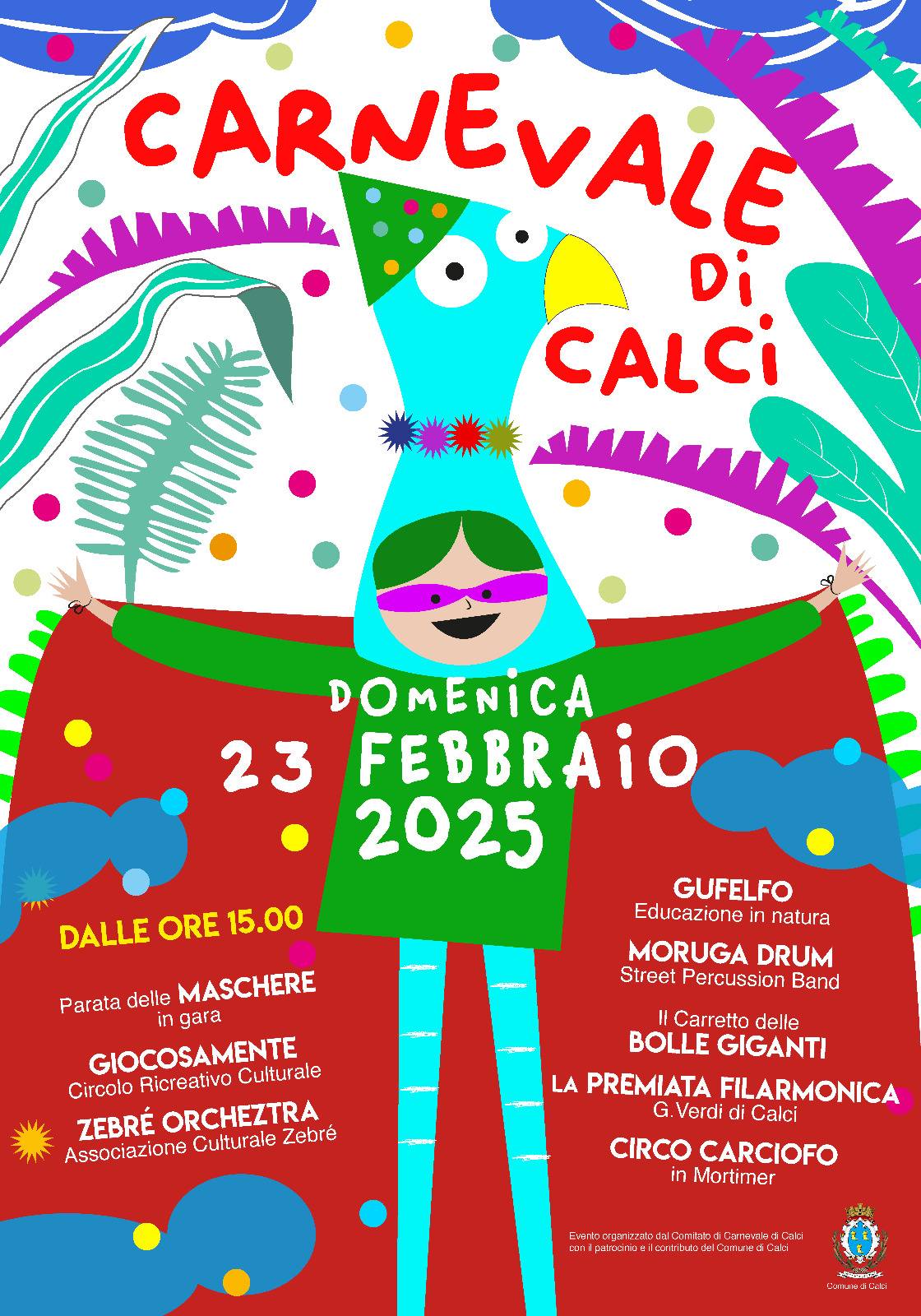 Locandina Carnevale a Calci Pisa