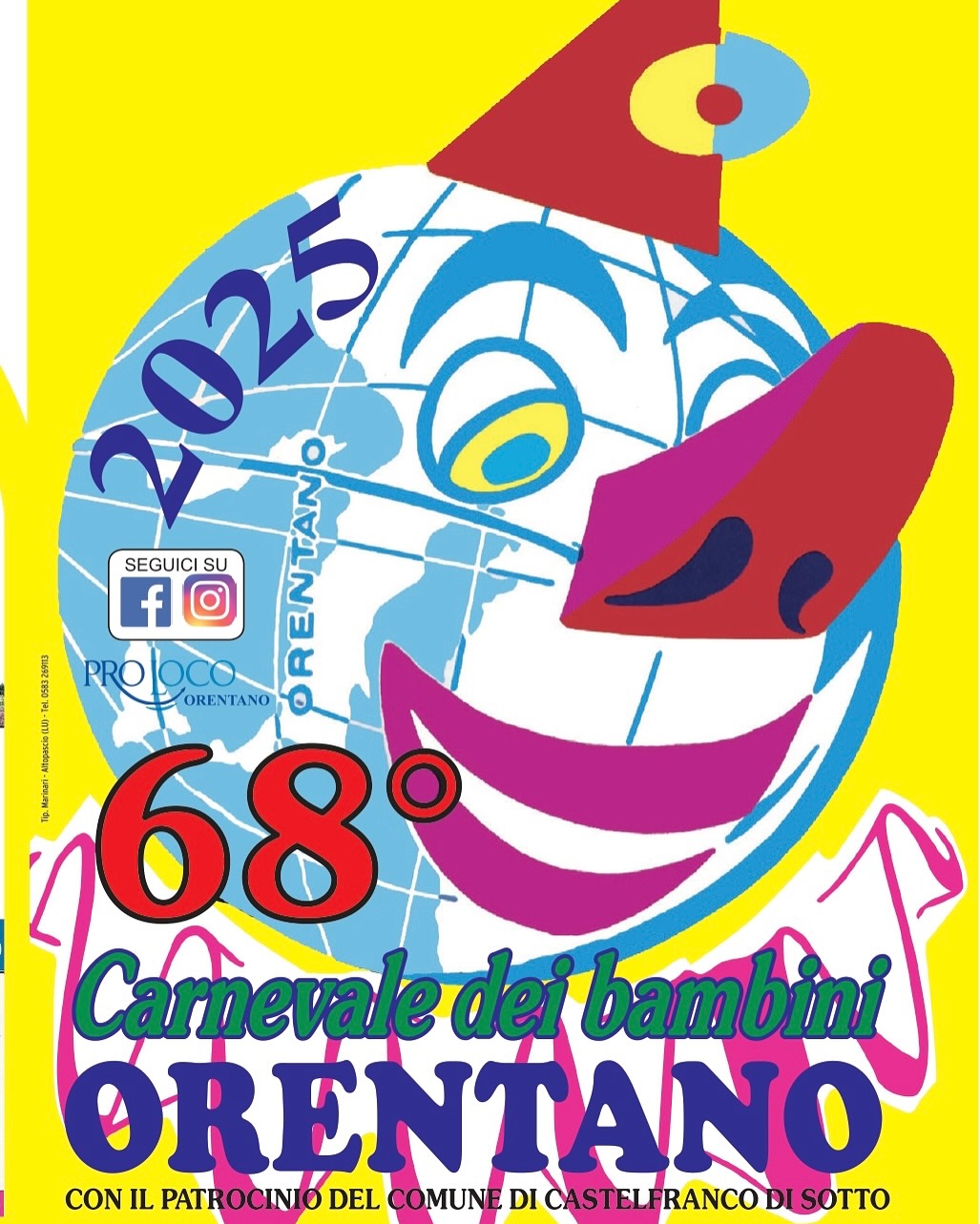 Locandina Carnevale dei bambini di Orentano