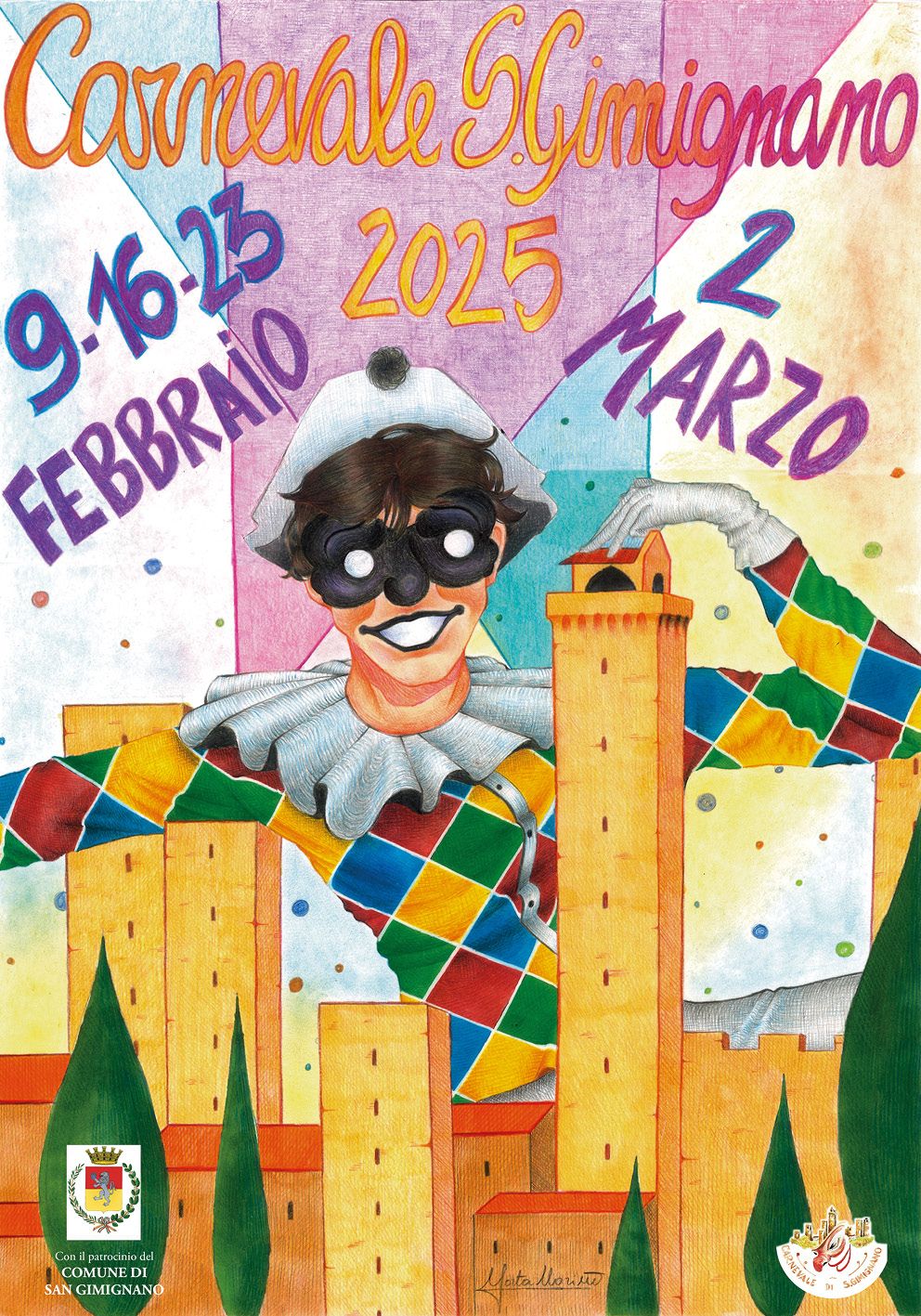 Locandina Carnevale di San Gimignano