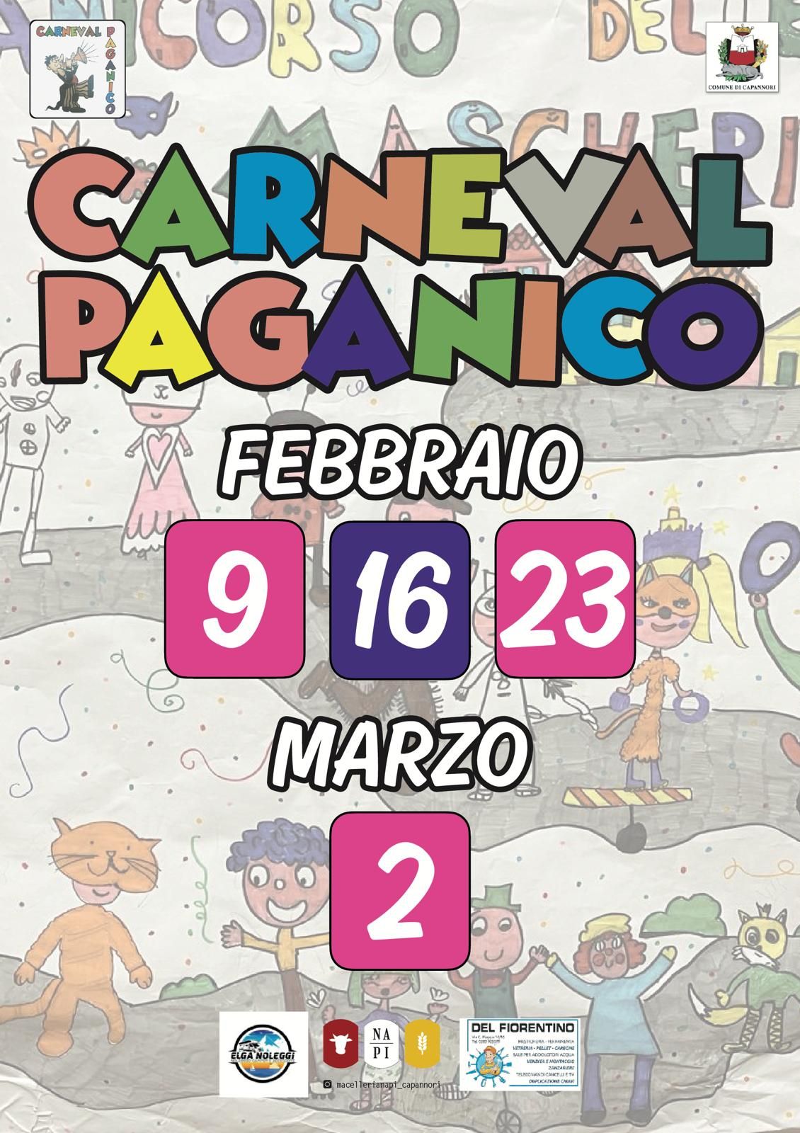 Locandina Carneval Paganico a Capannori