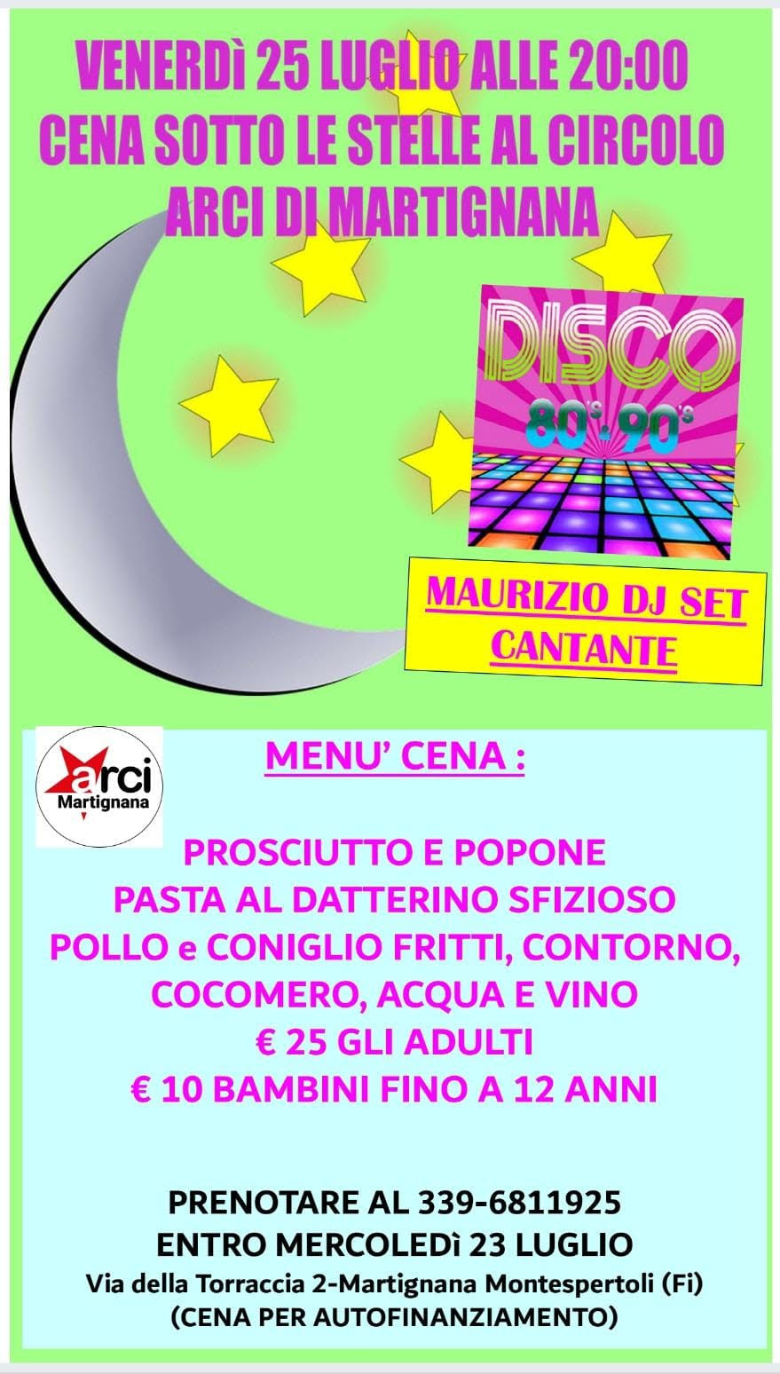 Cena Sotto le Stelle