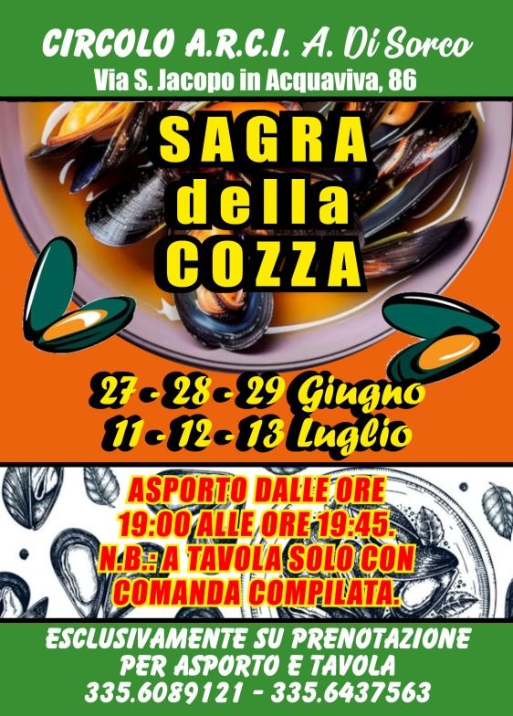 Locandina della Sagra della Cozza a Livorno