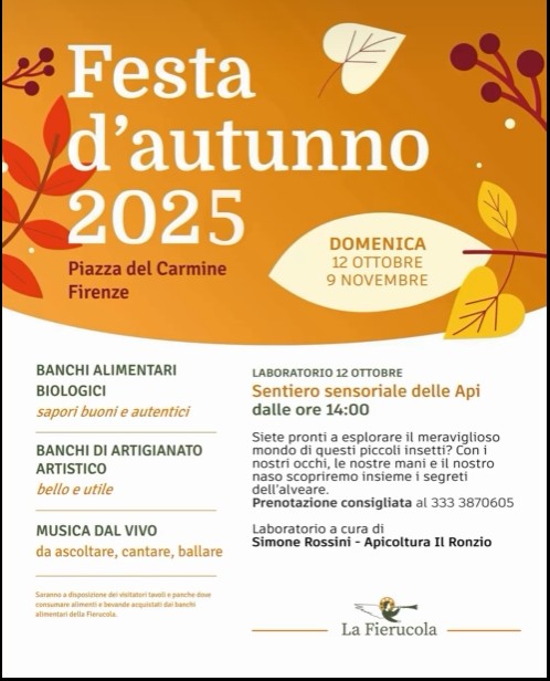 Festa d'Autunno in Piazza del Carmine a Firenze