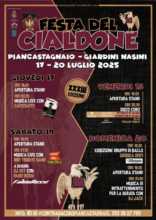 Locandina della Festa del Cialdone a Largo del Coro