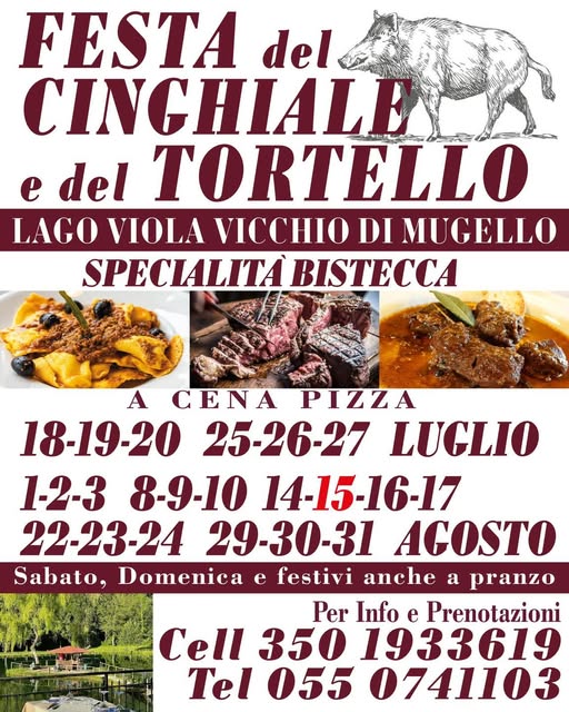 Locandina Festa del cinghiale e del tortello a Vicchio