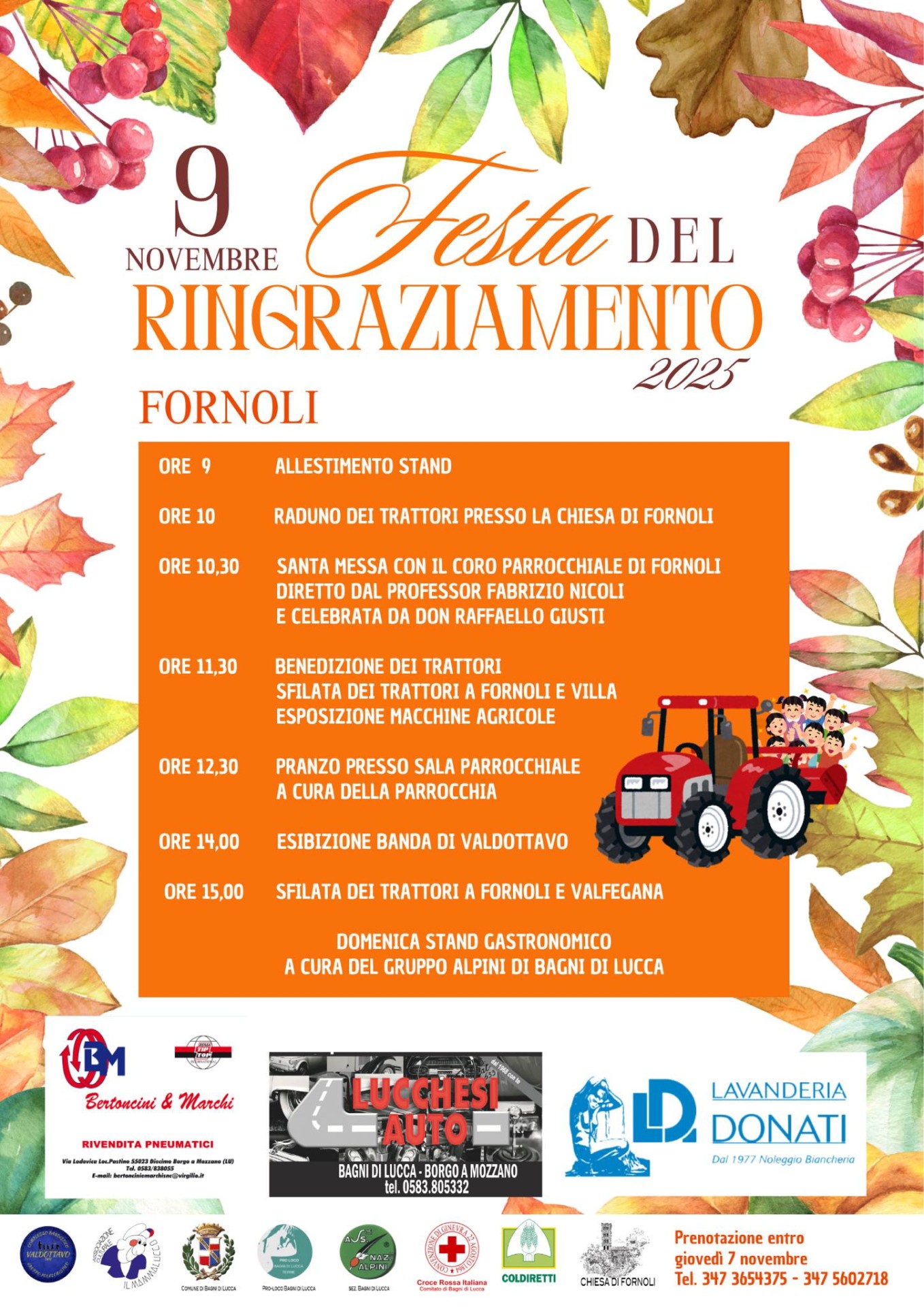 festa del ringraziamento a fornoli