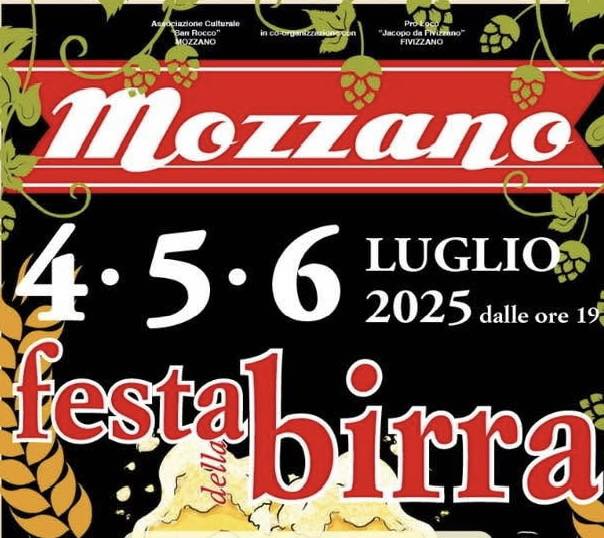 Locandina della Festa della Birra a Mozzano
