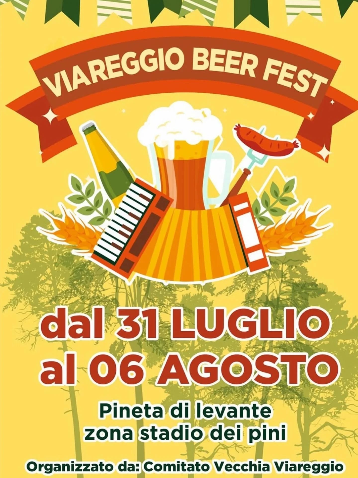 Locandina Festa della birra a Viareggio