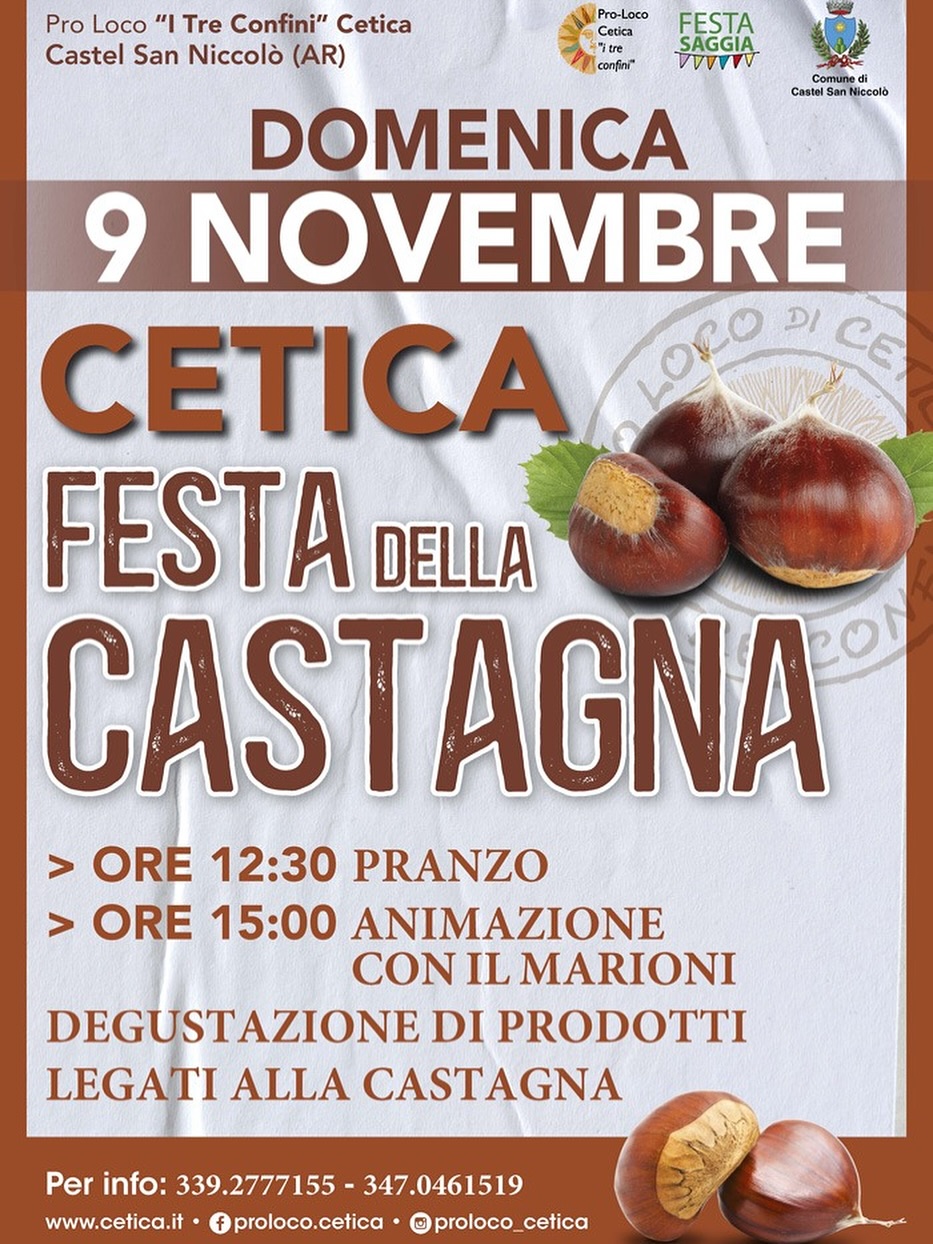 Locandina della Festa della Castagna a Cetica