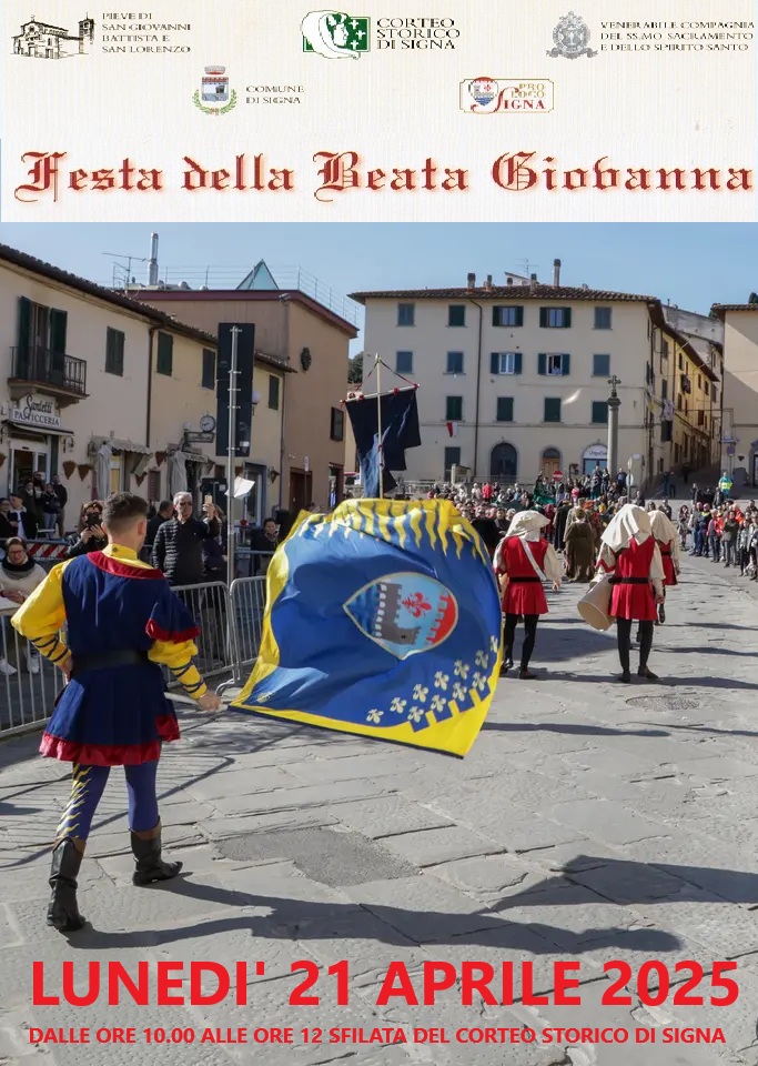 Locandina Festa della beata Giovanna a Signa