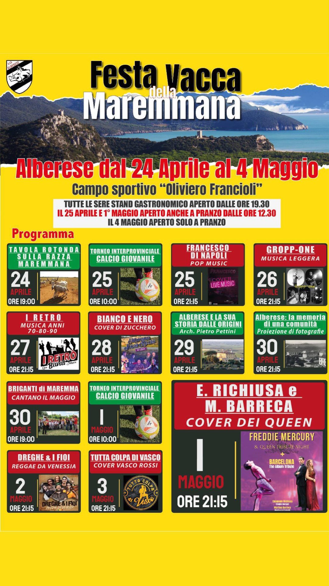 Locandina della Festa della Vacca Maremmana