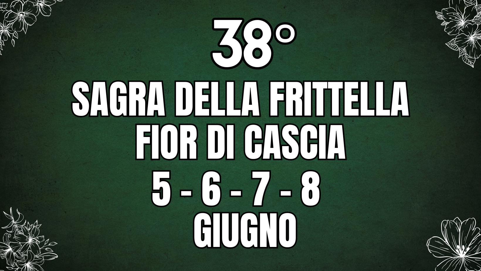Locandina Sagra della Frittella Fior di Cascia a Sambuca Val di Pesa