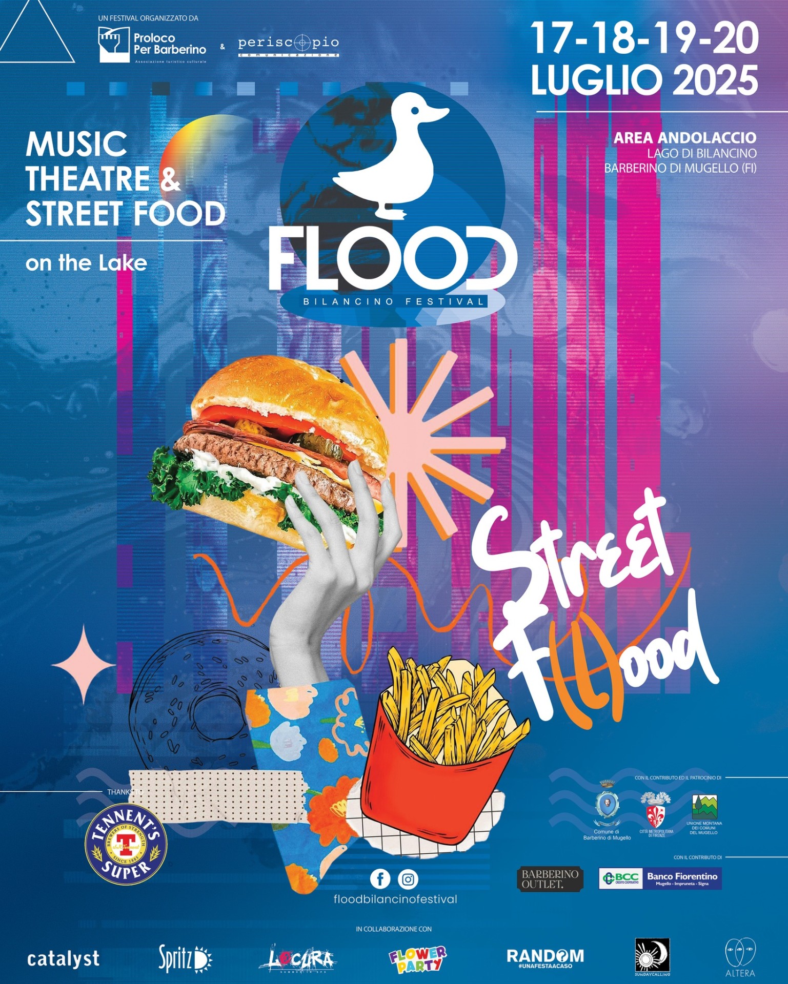 Locandina di Flood Bilancino Festival a Barberino di Mugello (FI)