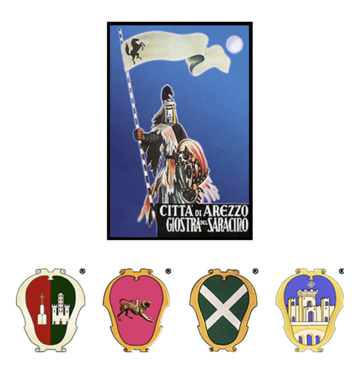 Locandina della Giostra del Saracino ad Arezzo